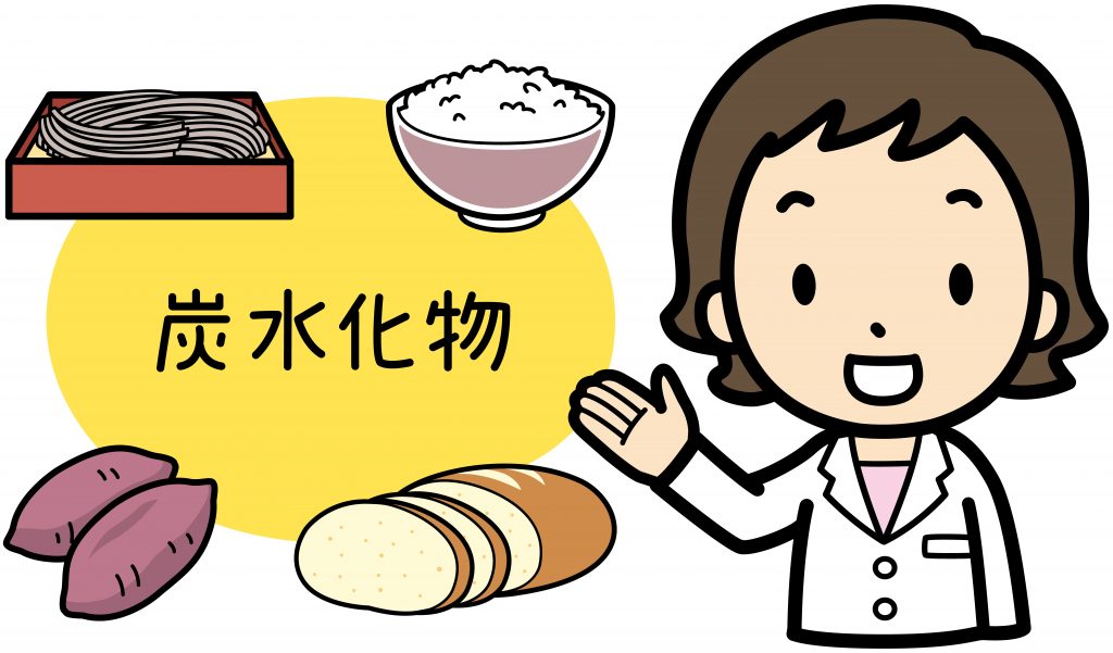 炭水化物を含む食材イラスト