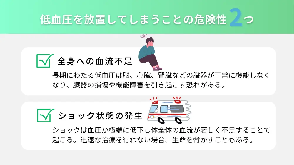 低血圧を放置する危険性