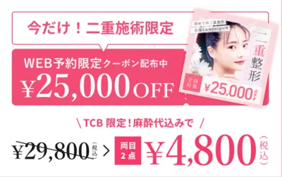 TCBの付帯埋没術25000円クーポン